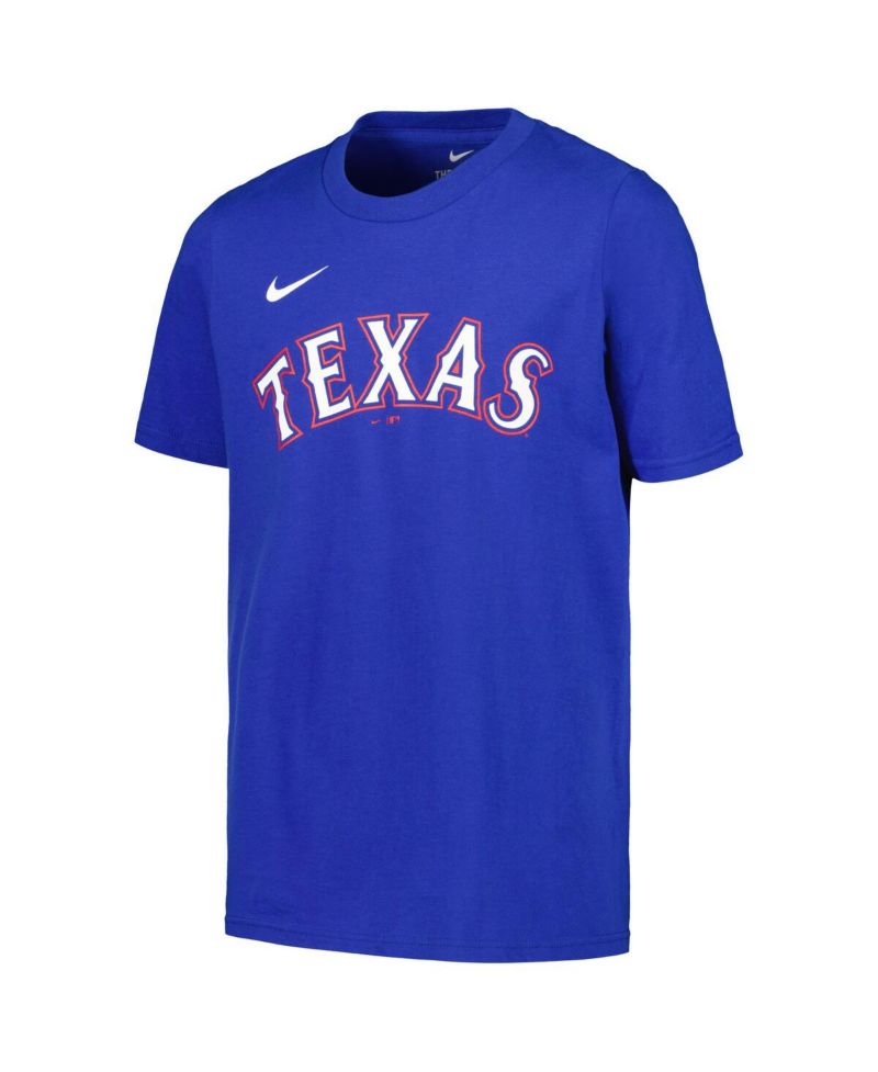 Big Boys and Girls Leody Taveras Royal Texas Rangers Name & Number T-Shirt