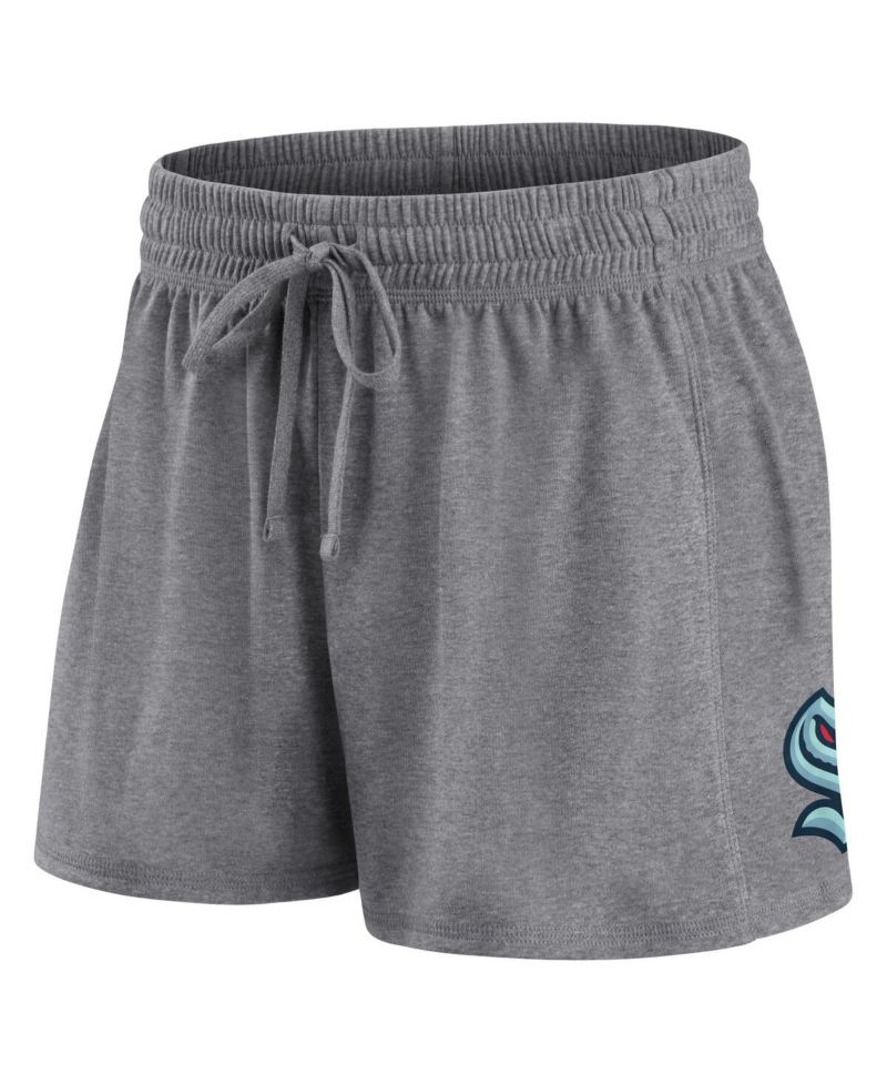 Women's Navy, Gray Seattle Kraken Script T-shirt and Shorts Set