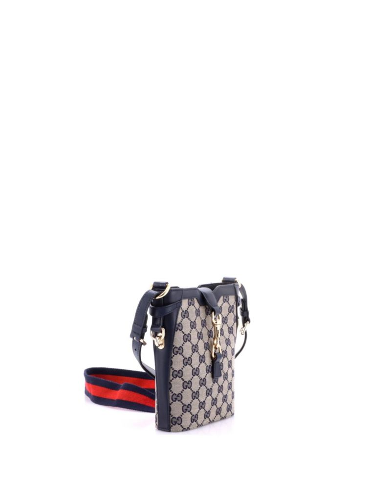 Mini Bucket Bag GG Canvas with Leather