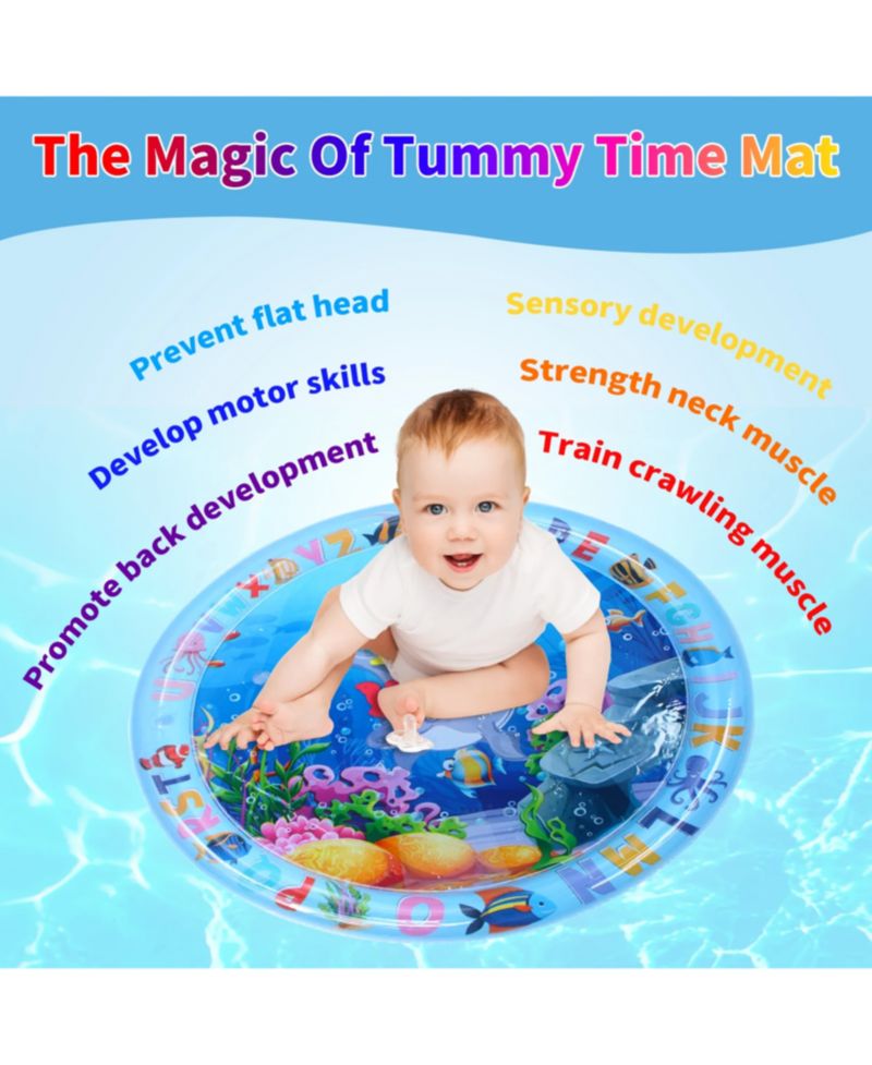 Tummy Time Water Mat for Baby Inflatable Activity Center