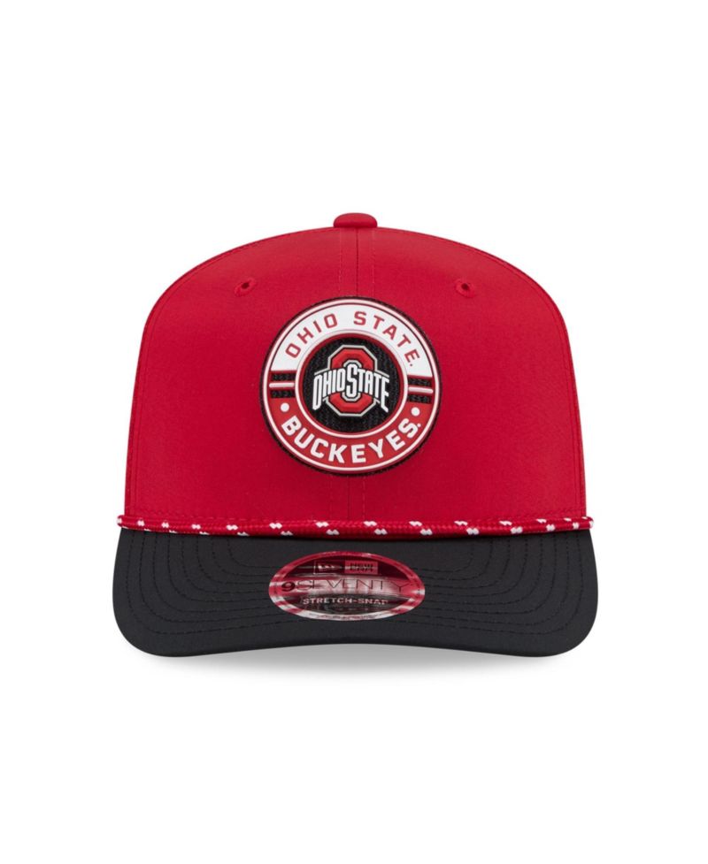 Men's Scarlet Ohio State Buckeyes Rope 9SEVENTY Adjustable Hat