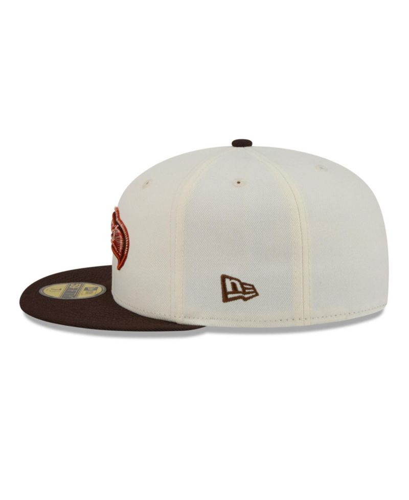 Men's Cream/Brown Seattle Seahawks Pumpkin Spice 59FIFTY Fitted Hat