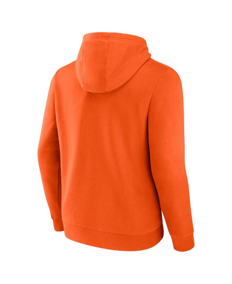 Men's Orange New York Islanders Authentic Pro Secondary Pullover Hoodie
