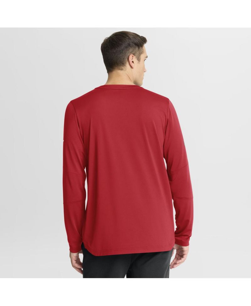 Men's Red Detroit Red Wings Authentic Pro Centennial Rink Tech Long Sleeve T-Shirt