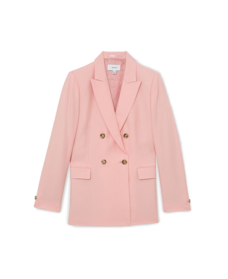 Women's Double-Breasted Peak-Lapel Suit Blazer