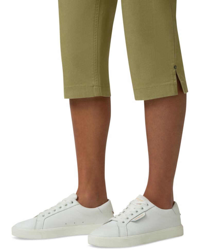 Women's Crosshatch Denim Pedal Pusher Pants