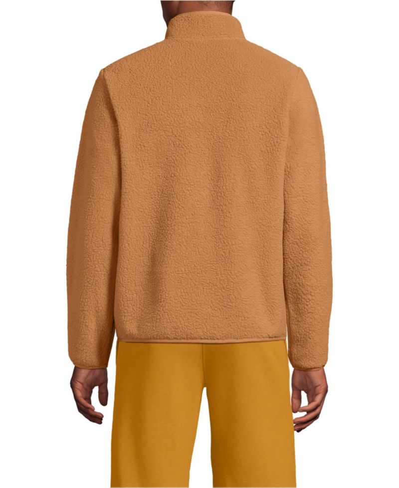 Men's Half Zip High Pile Fleece Pullover