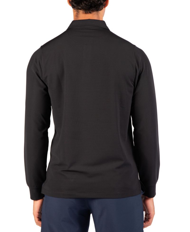 Men's Micro Grid Long Sleeve Performance Polo