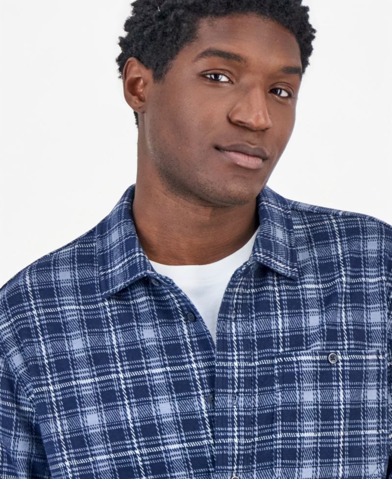 Men's Justin Plaid Knit Shirt