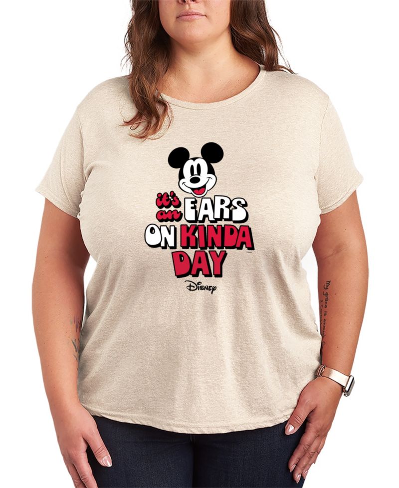 Plus Size Disney Its An Ears on Kinda Day Mickey Vacation Short-Sleeve Graphic T-Shirt