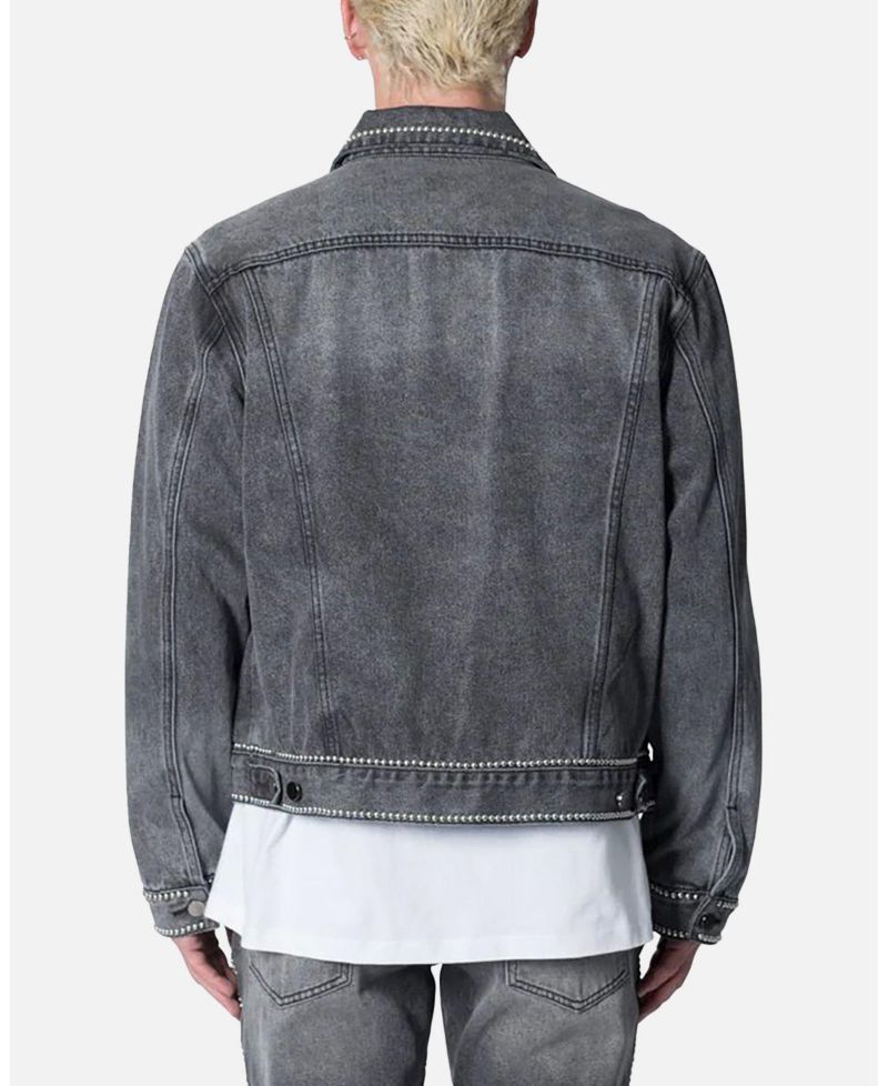 Men's Flat Studded Trucker Jacket