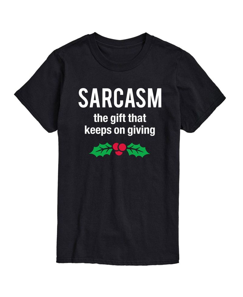Men's Sarcasm Gift Keeps Giving Short Sleeve T-shirt