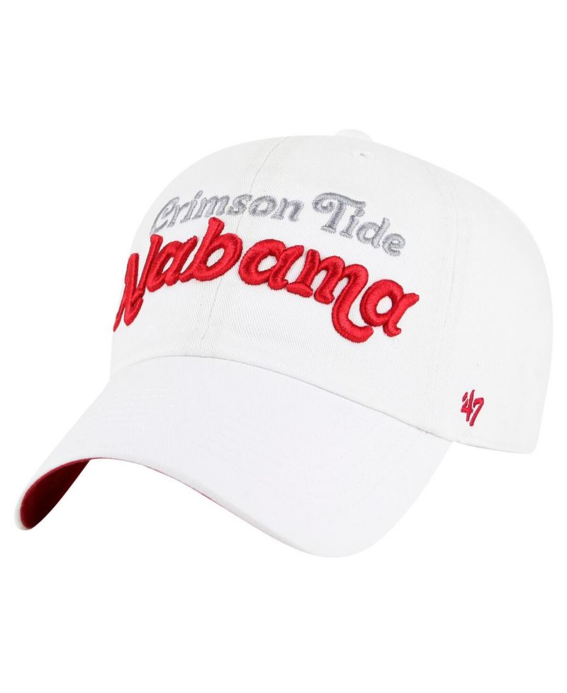 Women's White Alabama Crimson Tide Pensacola Clean Up Adjustable Hat