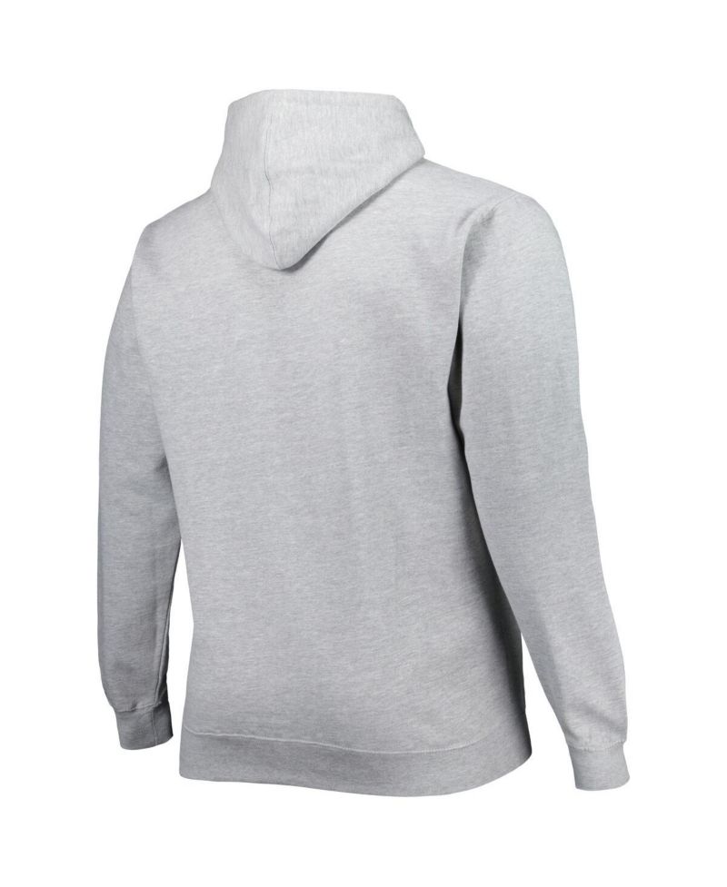 Men's Heathered Gray Phoenix Suns Big and Tall Heart and Soul Pullover Hoodie