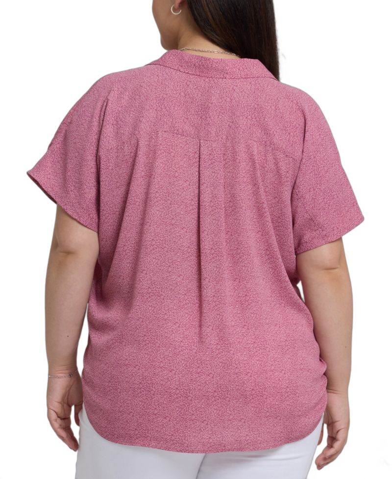 Plus Size Becky Short Sleeve Pullover Top