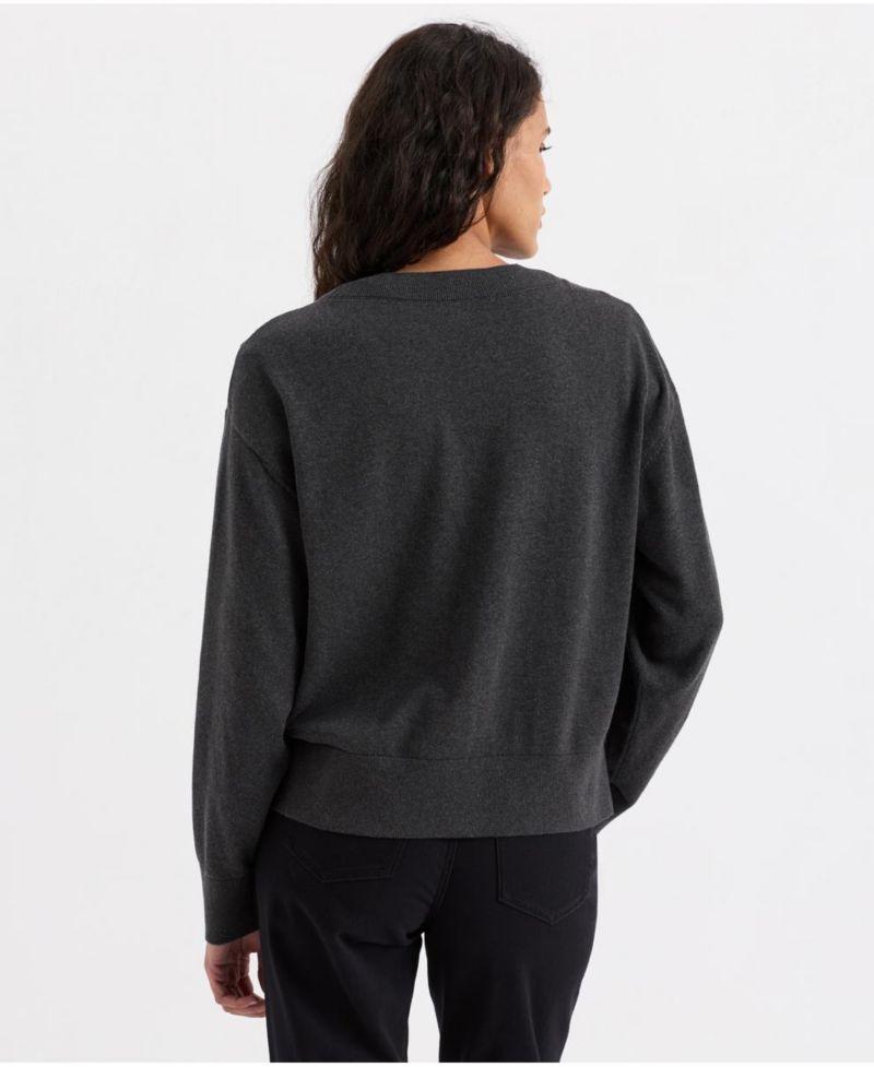 Women's Essential Midweight V-Neck Long-Sleeve Cardigan