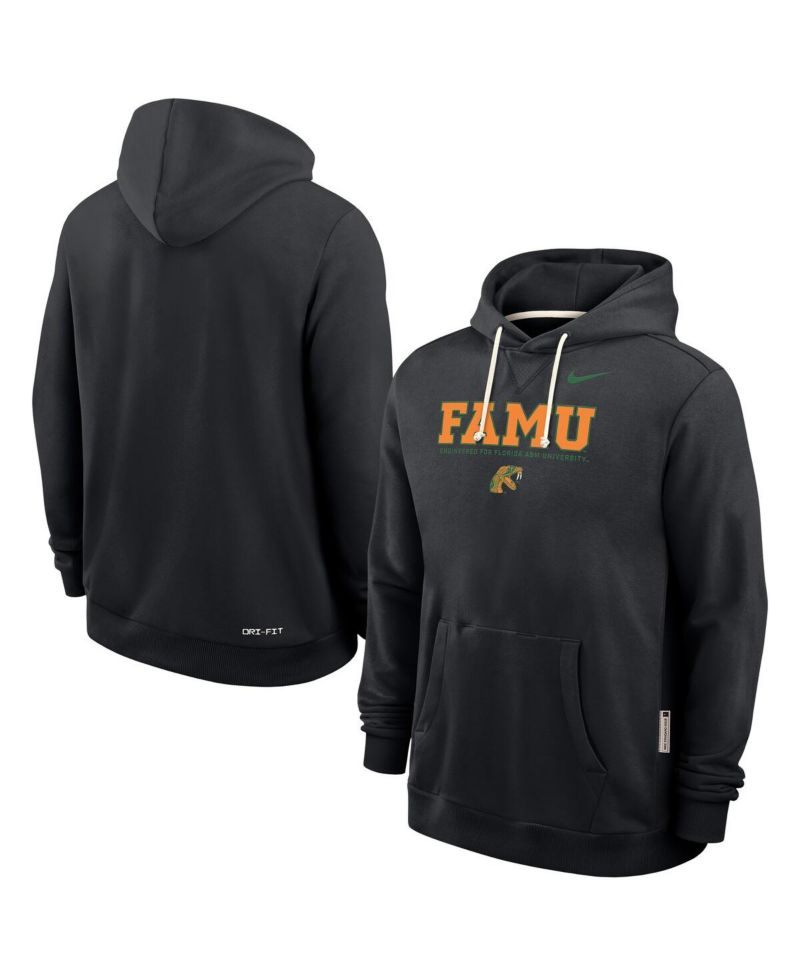 Men's Black Florida A&M Rattlers 2025 Sideline Standard Issue Dri-FIT Hoodie