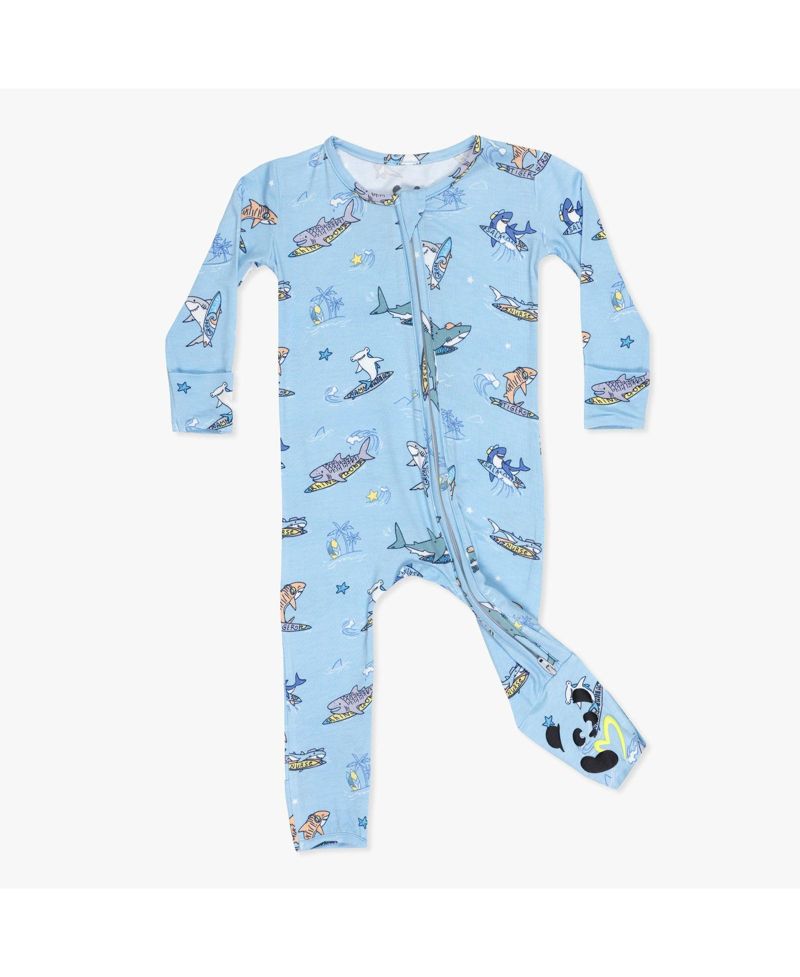 Unisex Shark School Convertible Footie