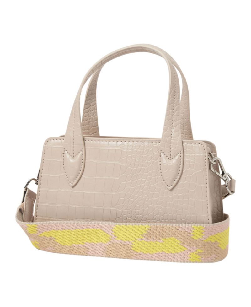 August Croc-effect Faux Leather Crossbody Bag