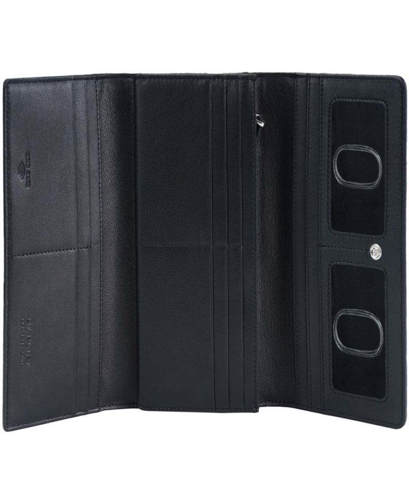 Women's Croco2 RFID Secure Trifold Wallet