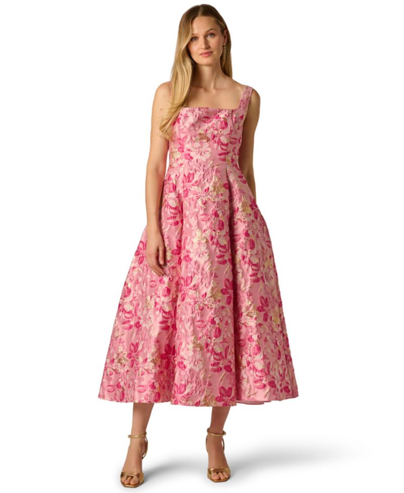 Women's Square Neck Border Gown