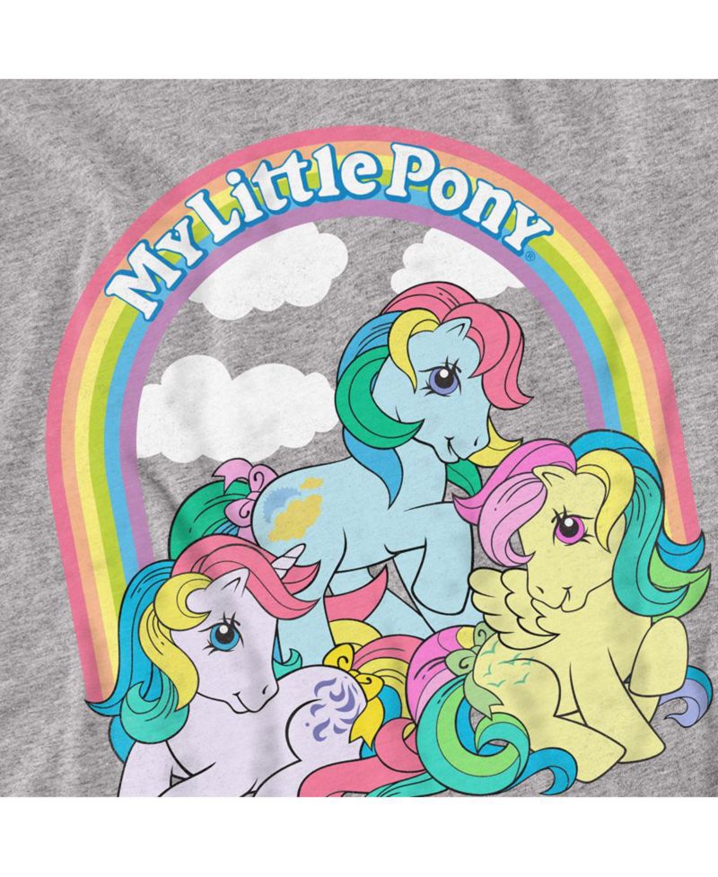 Big & Tall My Little Pony Retro Under The Rainbow T Shirt