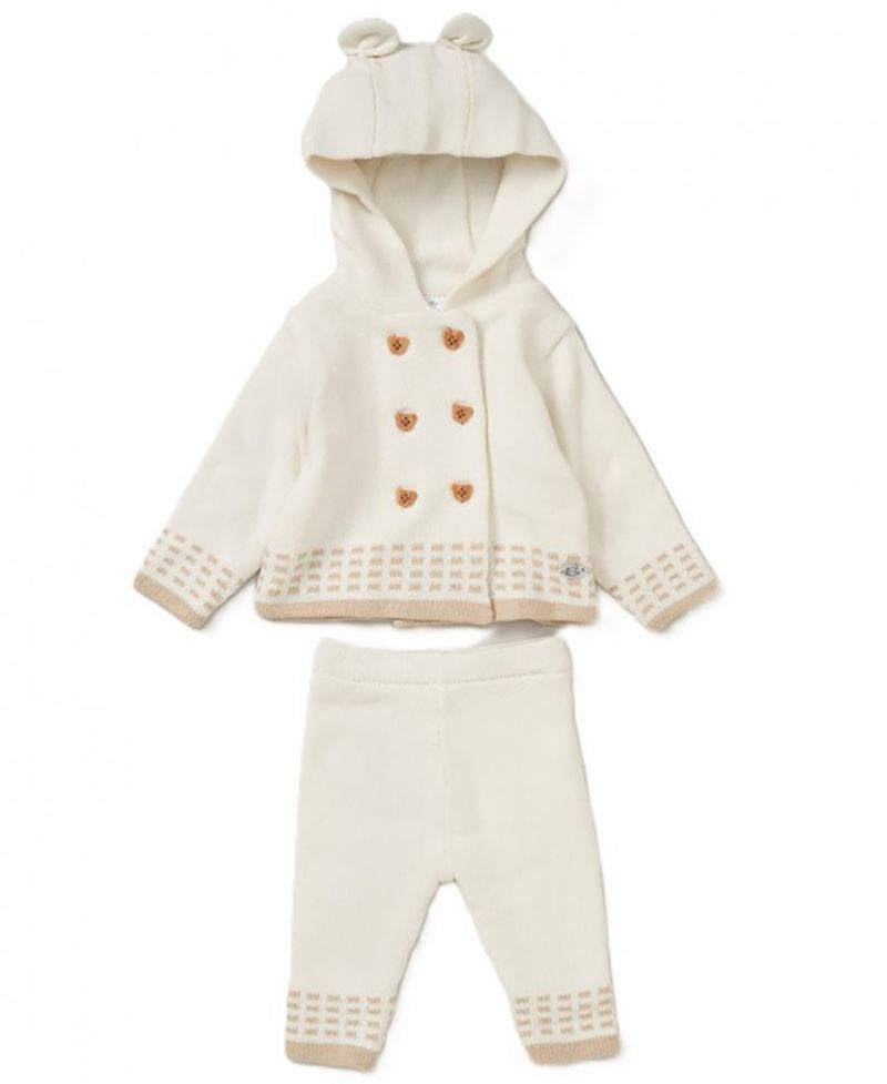 Baby Boys and Girls Jacket and Trouser Knitted, 2-Piece Set