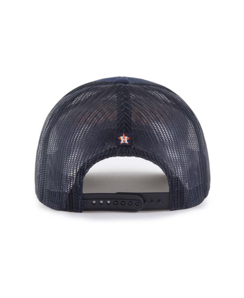 Men's Navy Houston Astros Garner Trucker Adjustable Hat