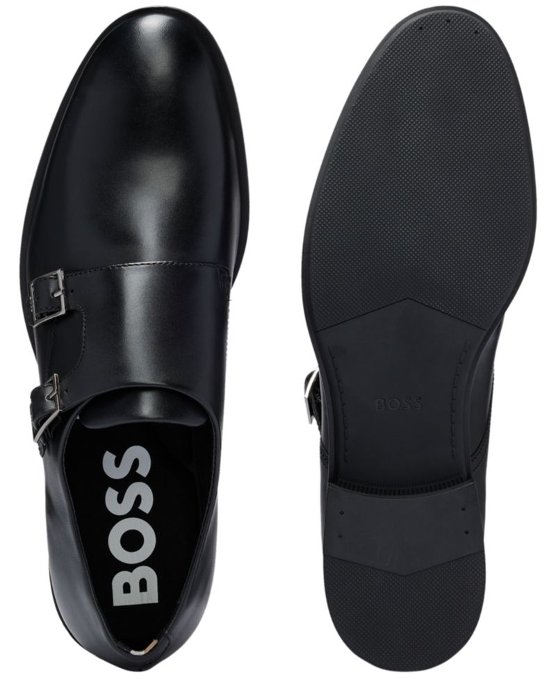 Men's Colby Double-Buckle Monk Strap Dress Shoes