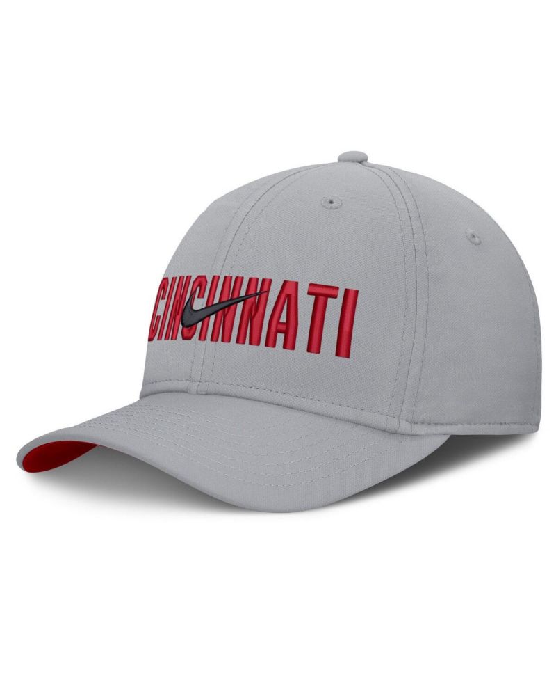 Men's Gray Cincinnati Reds Primetime Rise Dri-FIT Flex Hat