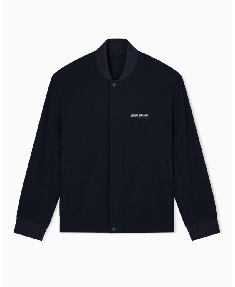 Men's Nylon Graphic Bomber Jacket