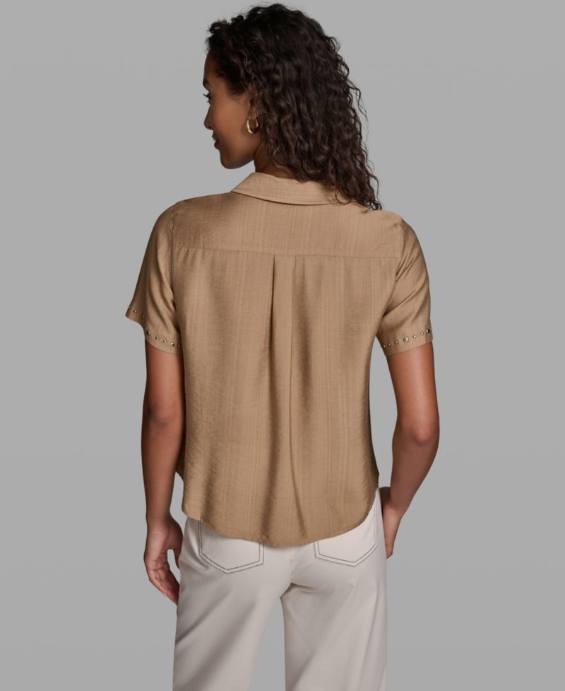 Petite Short-Sleeve Blouse
