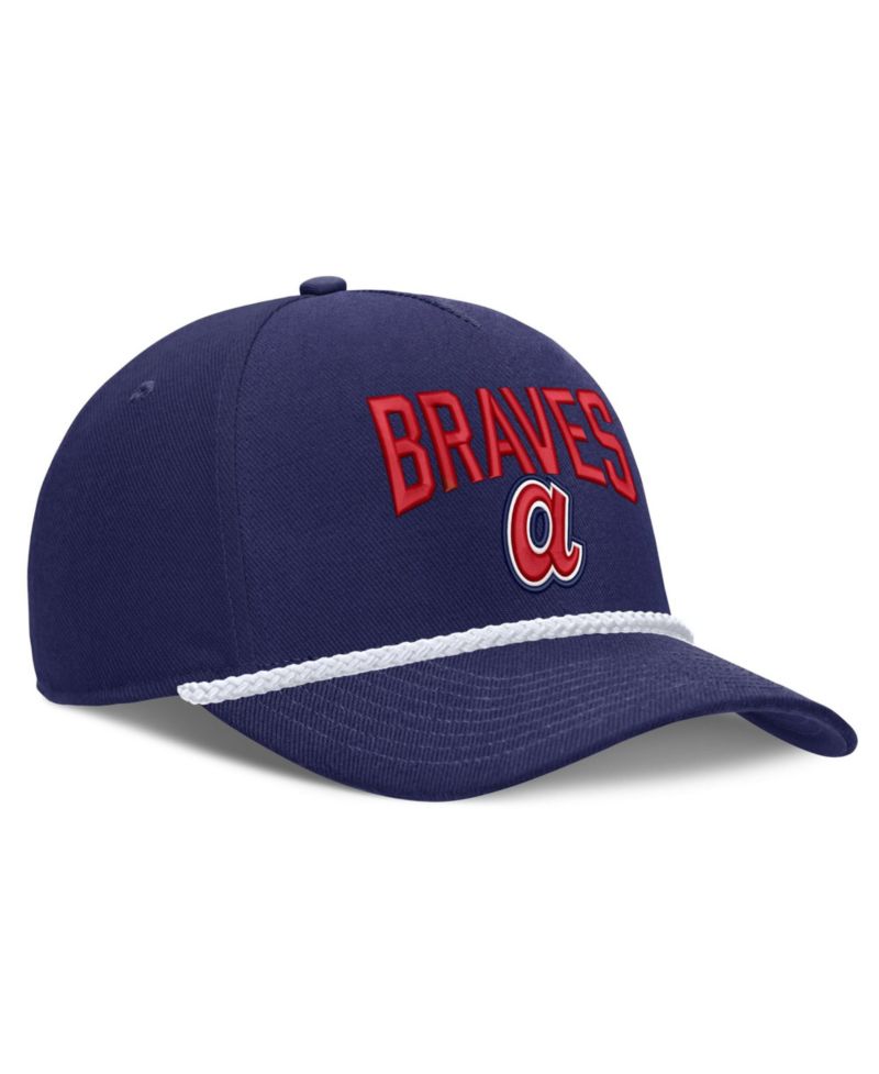 Men's Royal Atlanta Braves Cooperstown Rise Adjustable Hat