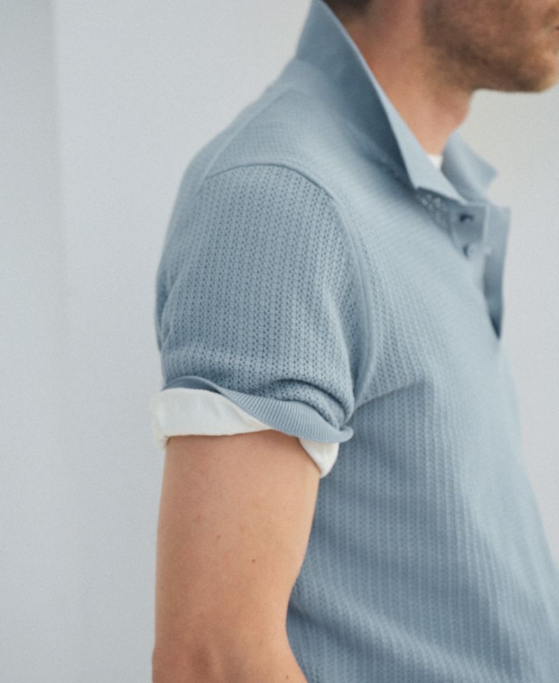 Men's Cotton Knitted Polo Shirt