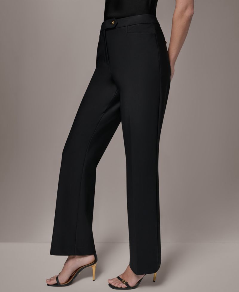 Petite Mid-Rise Boot Leg Pants