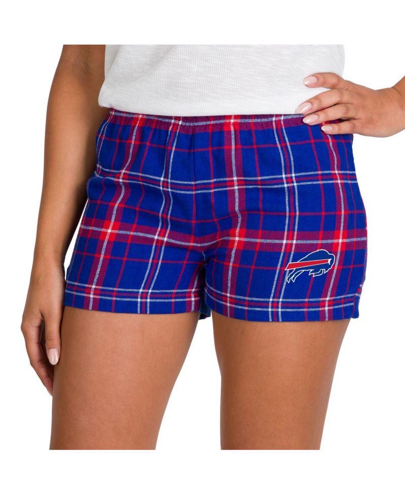Women's Royal/Red Buffalo Bills Ultimate Flannel Shorts