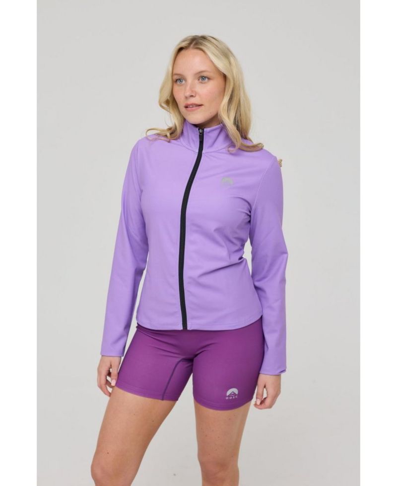 Infinite Cropped Zipped Jacket - Purple