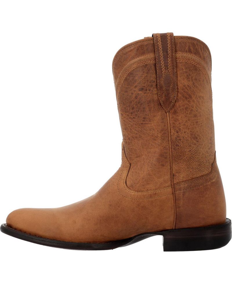 Men's Santa Fe Full-Grain Leather Mid-Calf Round Toe Boots