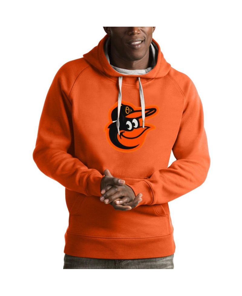 Men's Orange Baltimore Orioles Victory Pullover Hoodie