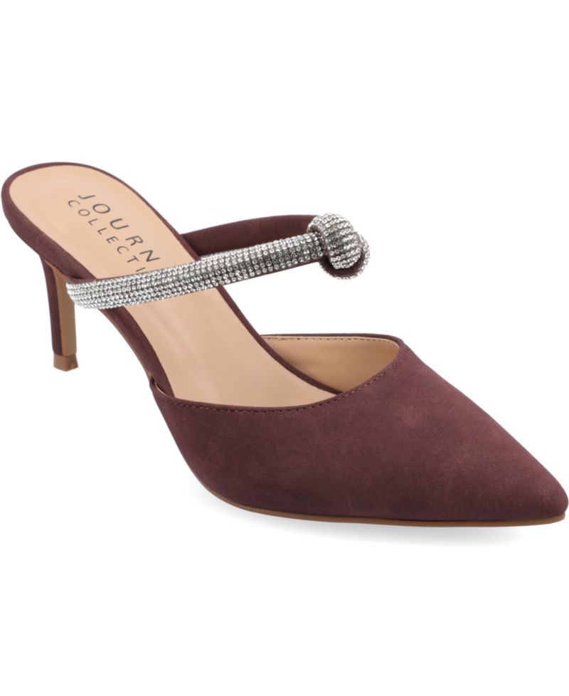 Women's Lunna Rhinestone Knot Slip-On Dress Pumps