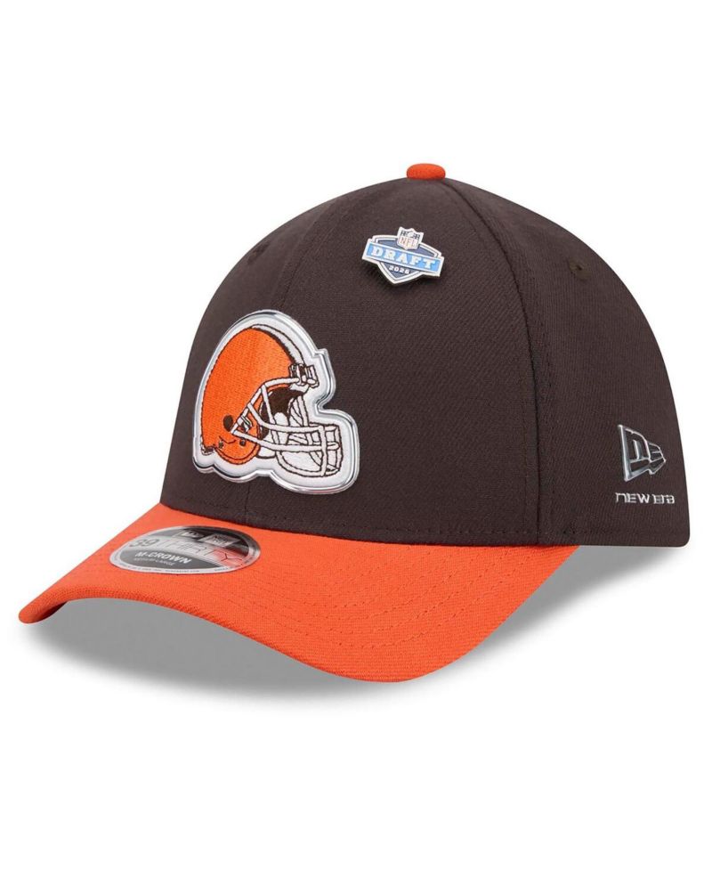 Men's Brown/Orange Cleveland Browns 2026 NFL Draft 39THIRTY M-Crown Flex Hat