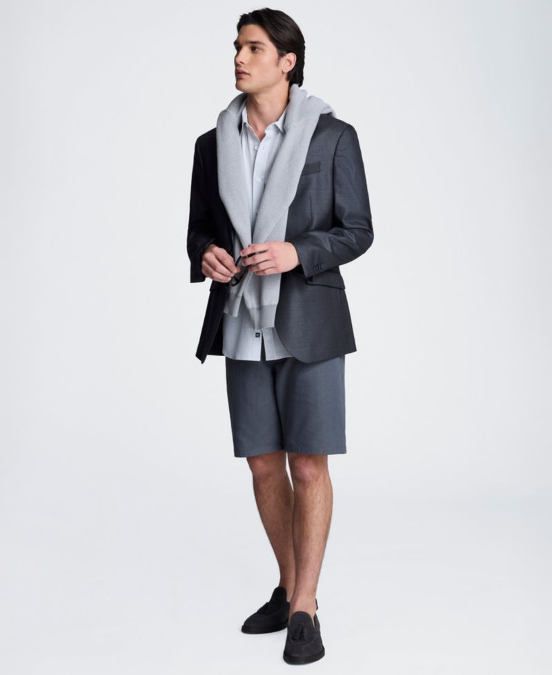 Men's Short-Sleeve Point Collar Shirt