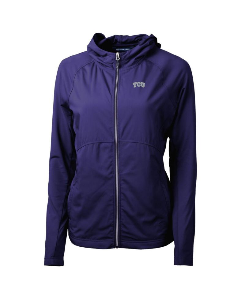 Women's Purple TCU Horned Frogs Adapt Eco Knit Full-Zip Hoodie
