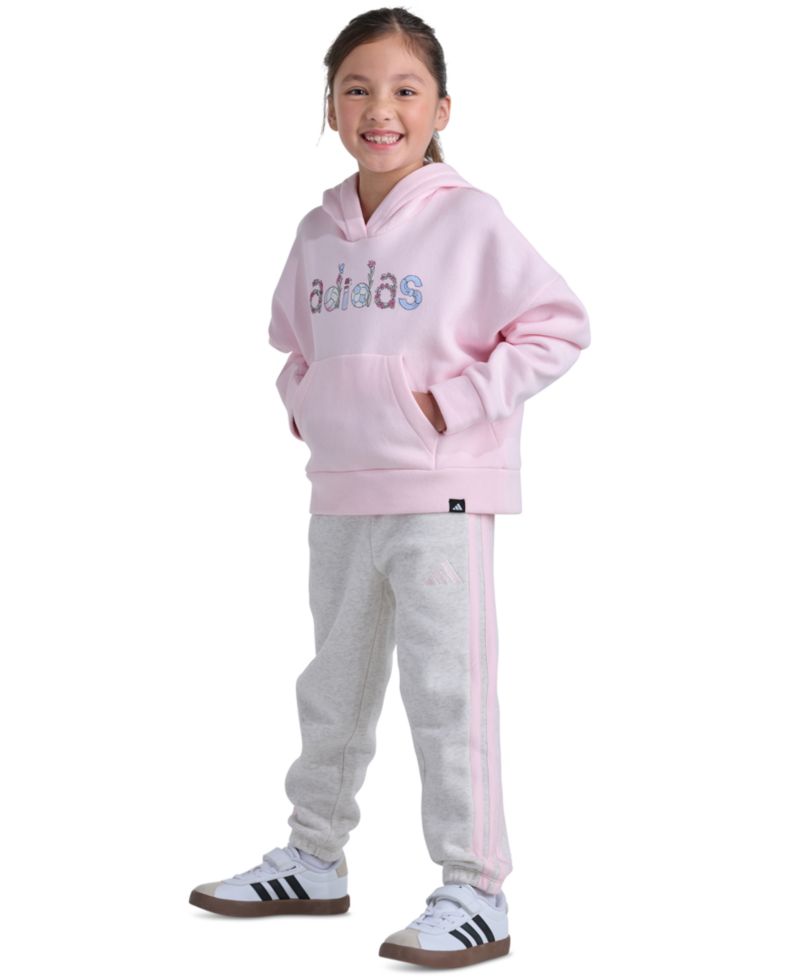 Girls' 2T-6X Long-Sleeve Hoodie and Jogger Pants, 2-Piece Set