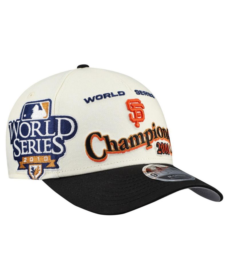 Men's Cream/Black San Francisco Giants World Series 9FORTY M-Crown A-Frame Adjustable Hat