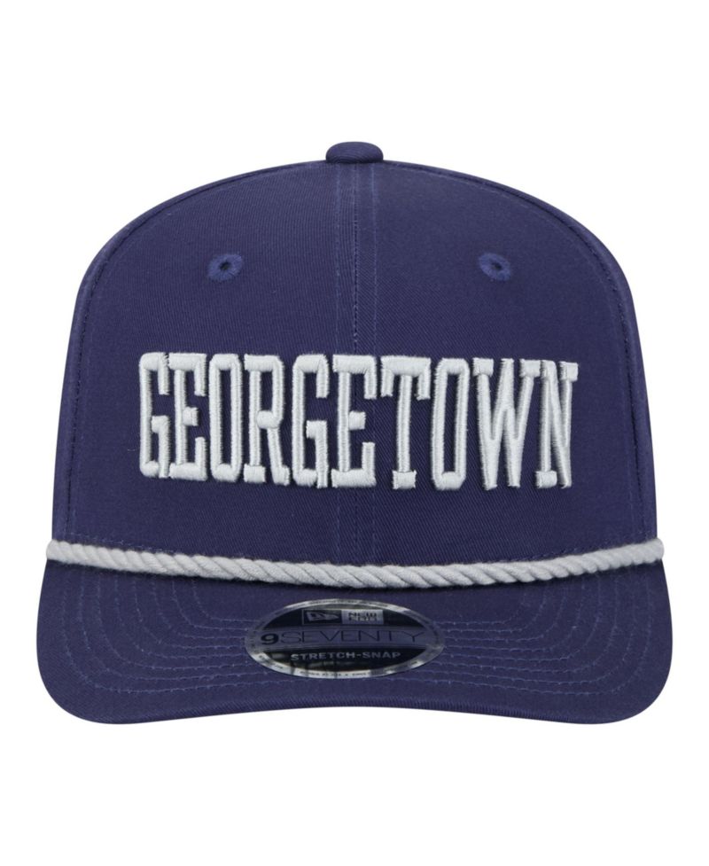 Men's Navy Georgetown Hoyas Wordmark Rope 9SEVENTY Stretch-Snap Hat