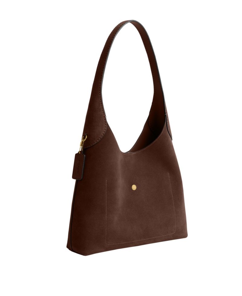Brooklyn Medium Suede Shoulder Bag 28