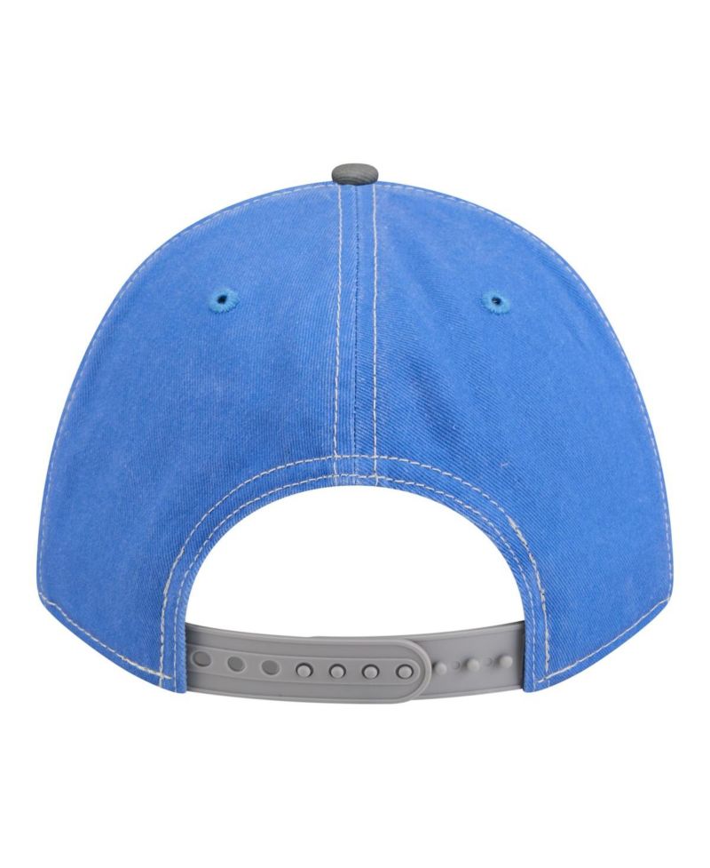 Men's Blue/Gray Detroit Lions 9FORTY Felt A-Frame Adjustable Hat