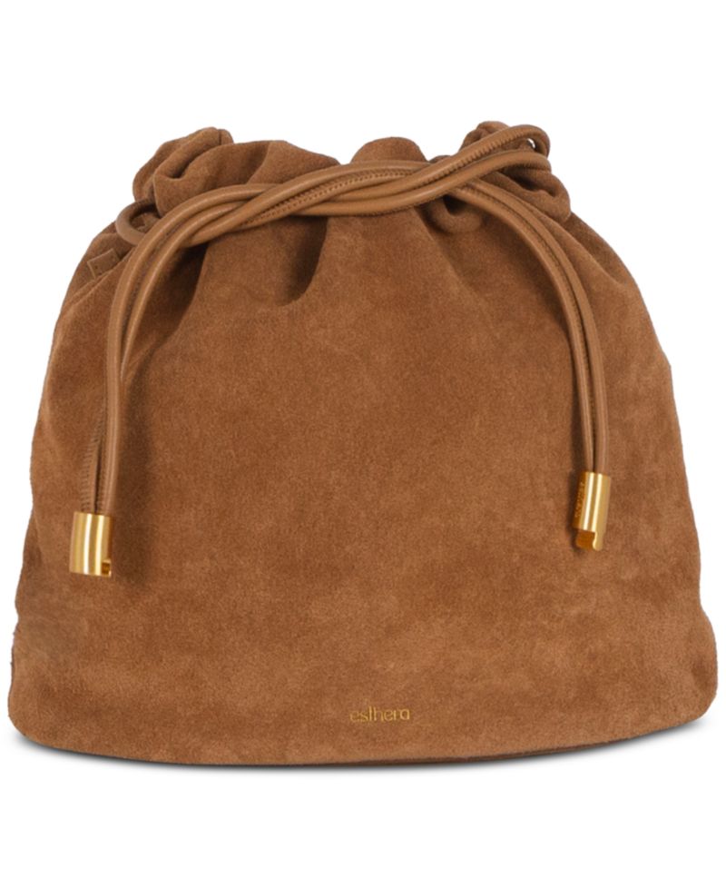 Suede Leather Convertible Small Crossbody Handbag