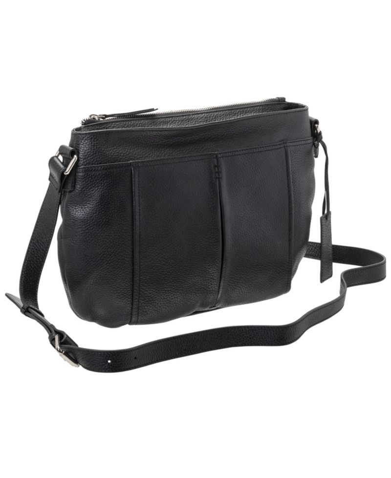 Women's Pebbled Scarlet Crossbody Hobo Bag